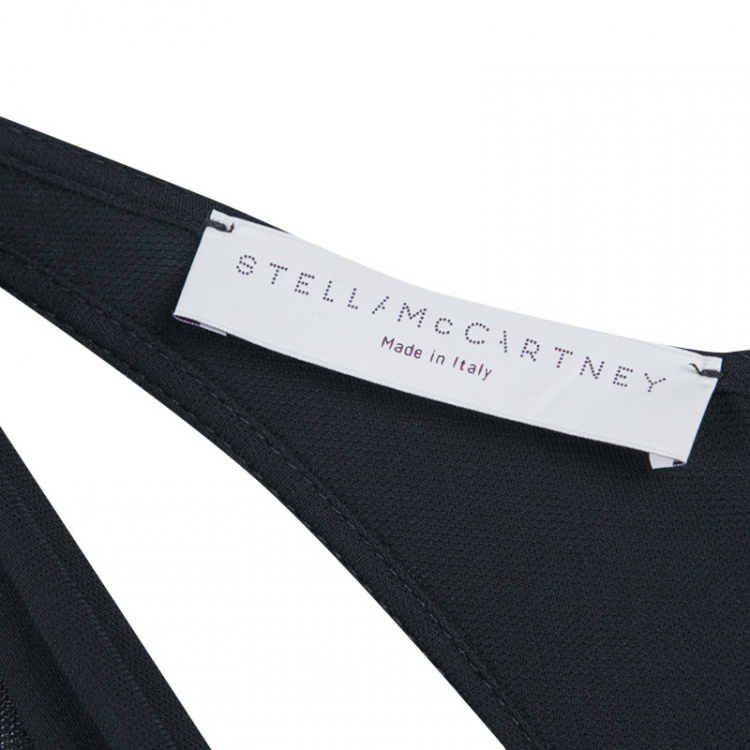 Pre Owned Stella McCartney Black Draped Racer Back Detail Jumpsuit S