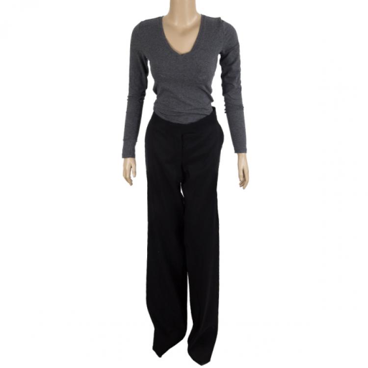 Pre Owned Stella McCartney Black Panel Trousers S