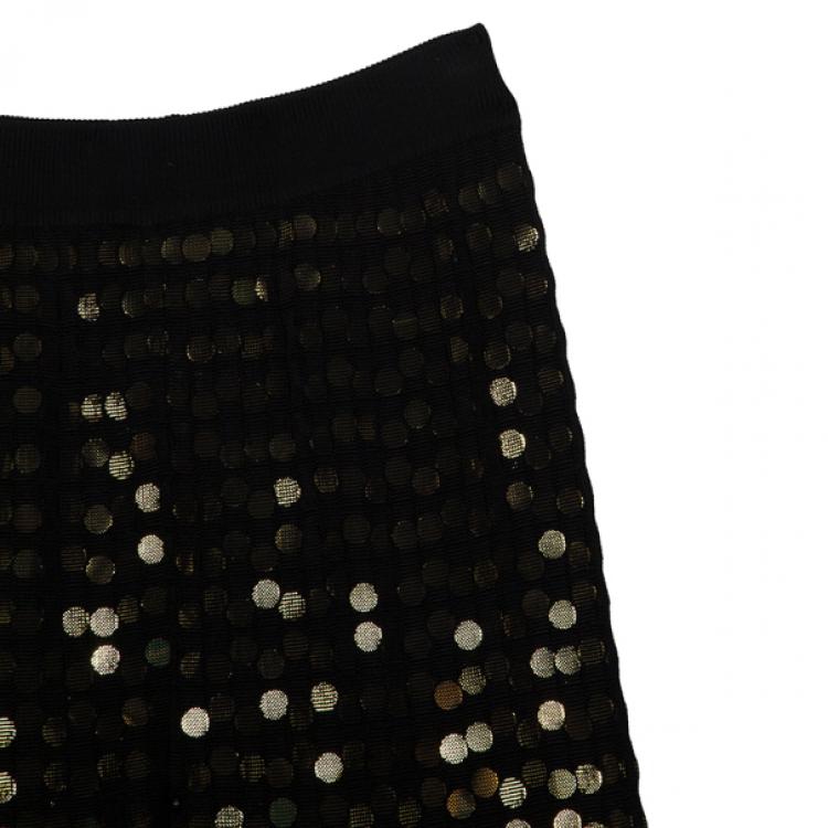مملوكة مسبقًا Stella McCartney Metallic Sequined Meshjersey Pants M