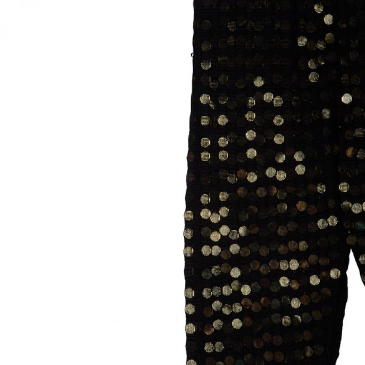 مملوكة مسبقًا Stella McCartney Metallic Sequined Meshjersey Pants M