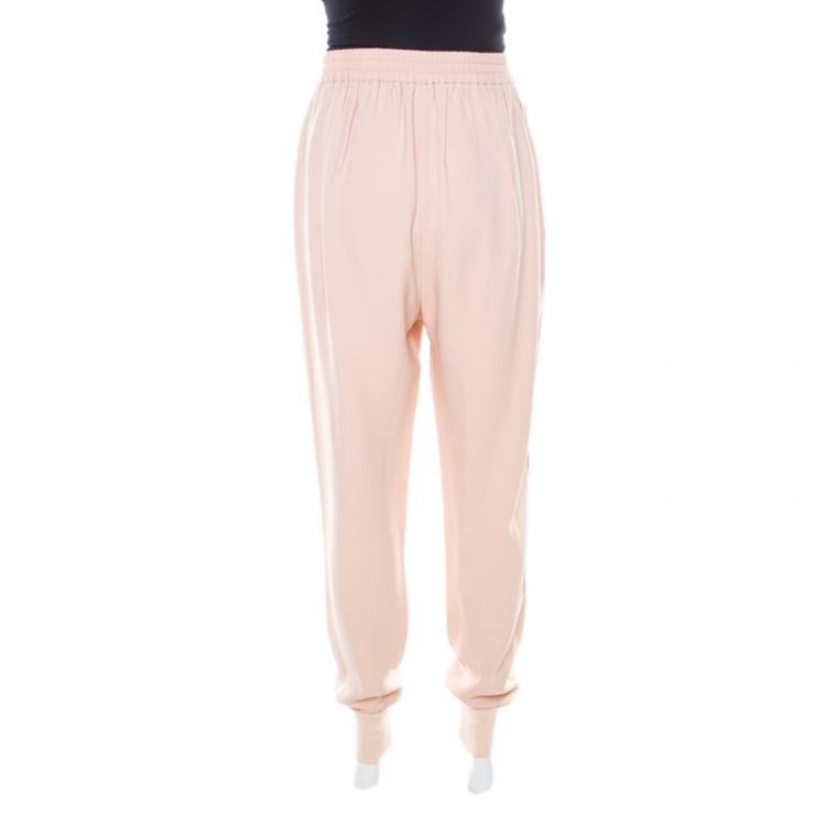 Pre Owned Stella McCartney Rose Pink High Waist Julia Jogger Pants M