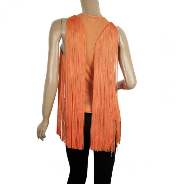 Pre Owned Stella McCartney Fringe Top M