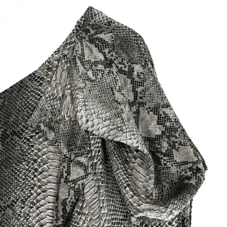 Pre Owned Stella McCartney One Shoulder Snakeskin Print Dress S