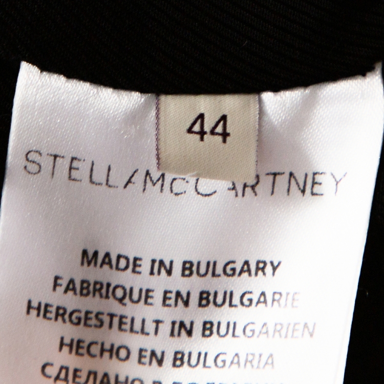 Pre Owned Stella McCartney Monochrome Tweed Bryce Coat M