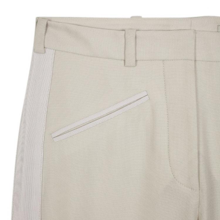 Pre Owned Stella McCartney End Zip White Trousers S
