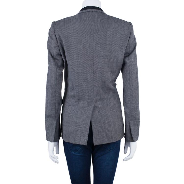 Pre Owned Stella McCartney Grey Shawl Lapel Blazer M