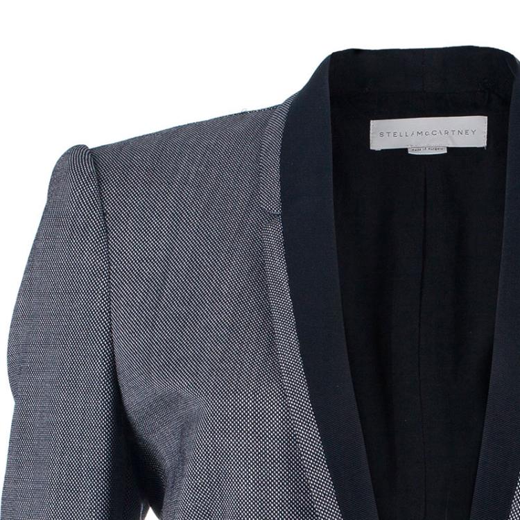Pre Owned Stella McCartney Grey Shawl Lapel Blazer M