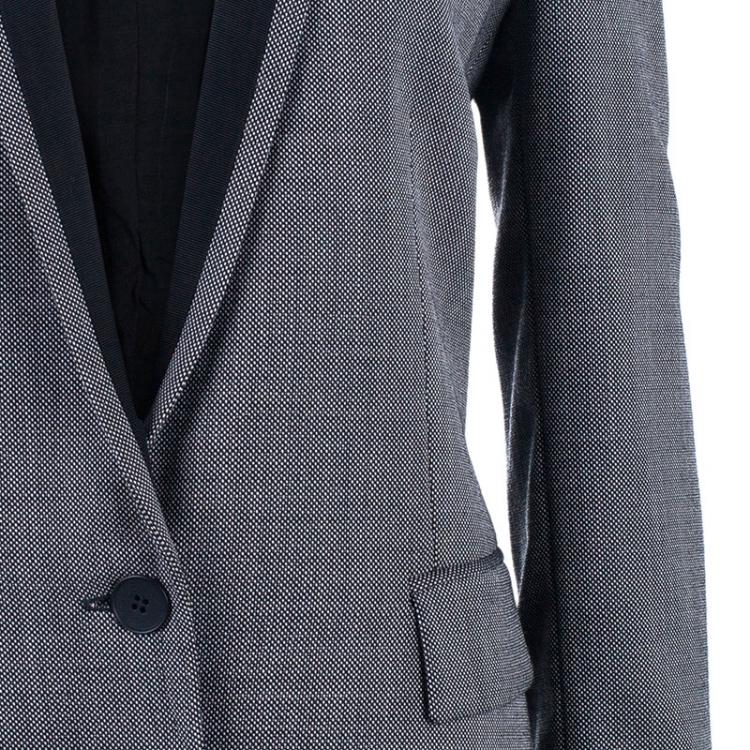 Pre Owned Stella McCartney Grey Shawl Lapel Blazer M