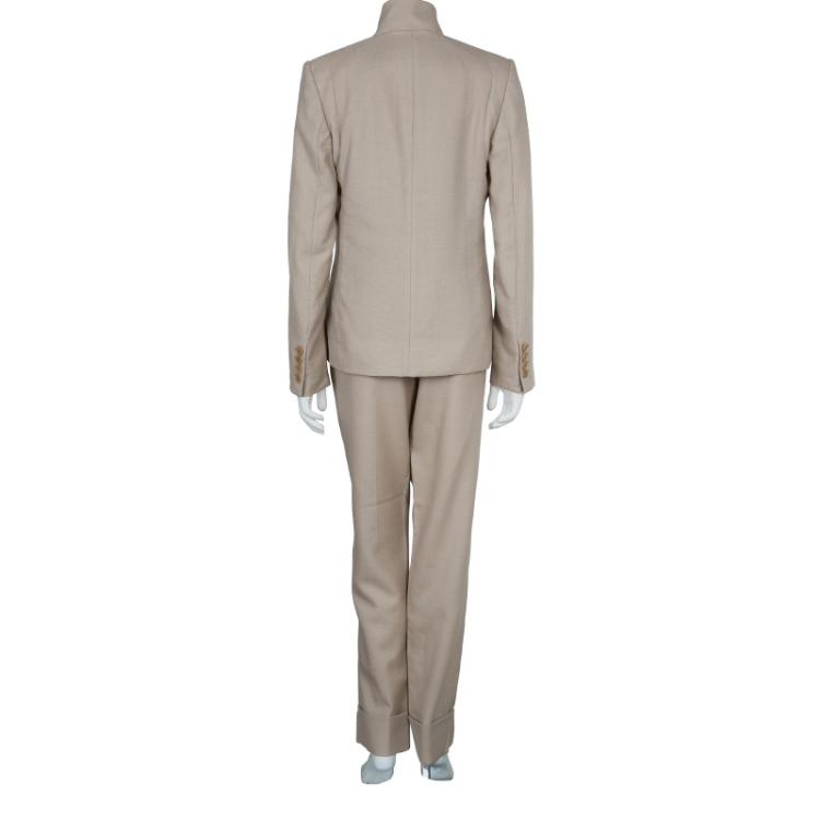 Pre Owned Stella McCartney Beige Pant Suit M/L