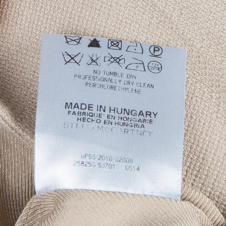 Pre Owned Stella McCartney Beige Pant Suit M/L