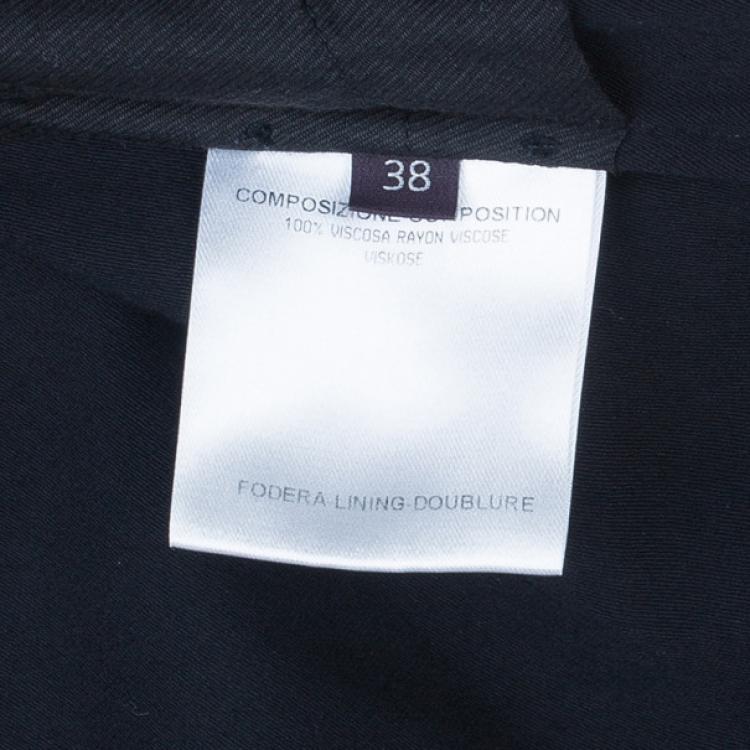 Pre Owned Stella McCartney Black Tapered Casual Trousers S