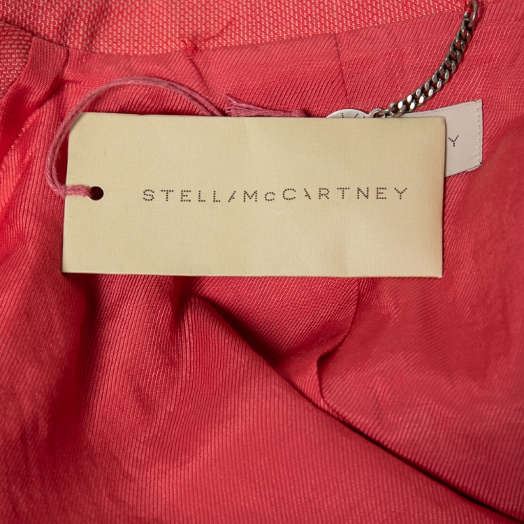 Pre Owned Stella McCartney Pink Wool Single-Breasted Blazer M