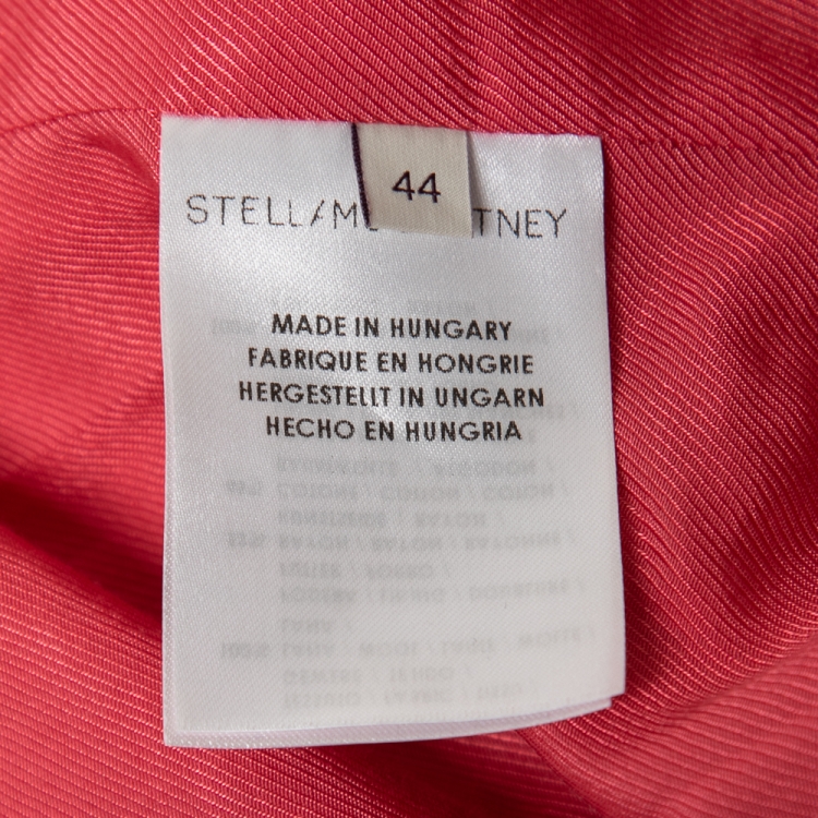 Pre Owned Stella McCartney Pink Wool Single-Breasted Blazer M