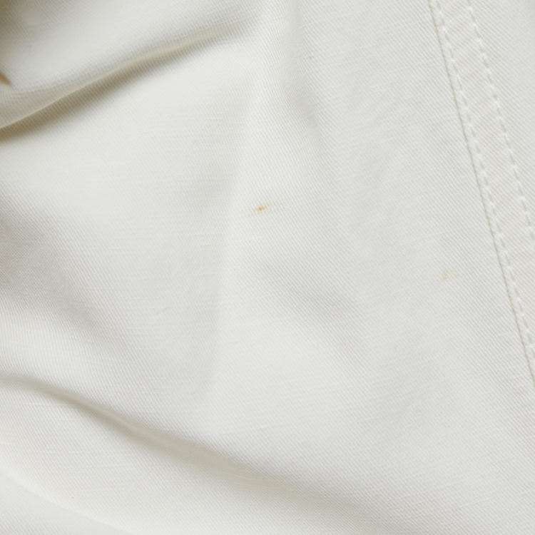 Pre Owned Stella McCartney White Linen-Blend Alessia Jumpsuit S