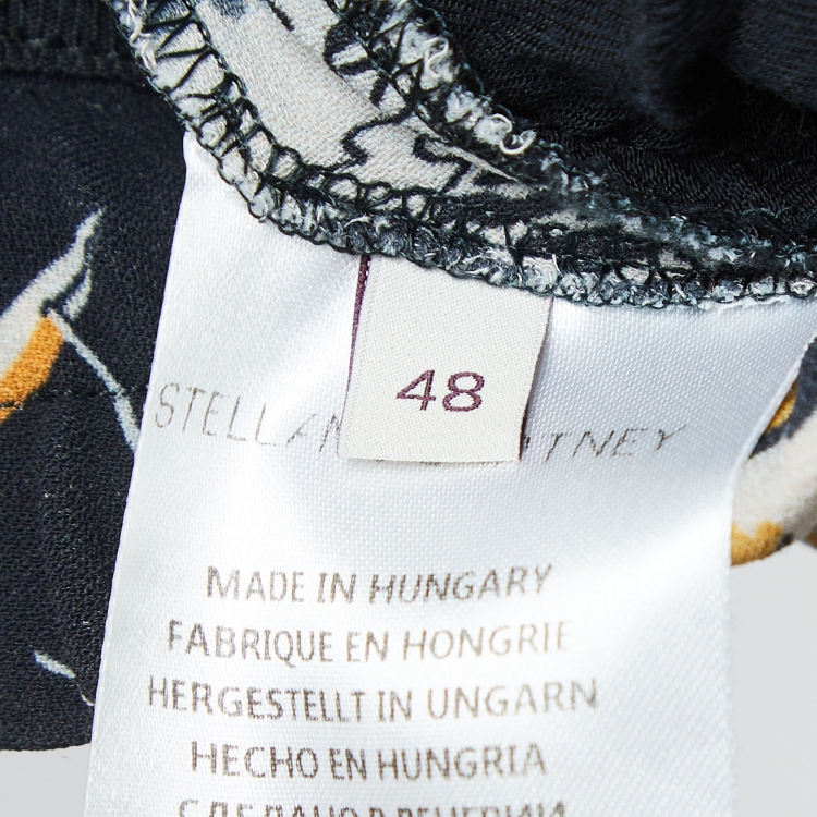 Pre Owned Stella McCartney Multicolor Printed Crepe Joey Trousers L