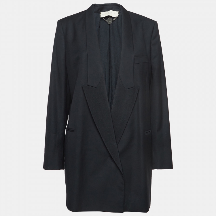 Pre Owned Stella McCartney Black Wool Single Breasted Blazer M