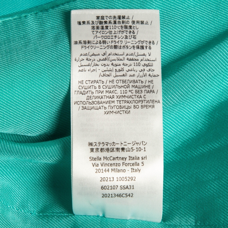مملوكة مسبقًا Stella McCartney Blue Gabardine Single Breasted Blazer S