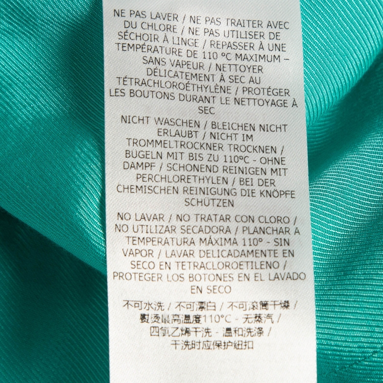 مملوكة مسبقًا Stella McCartney Blue Gabardine Single Breasted Blazer S