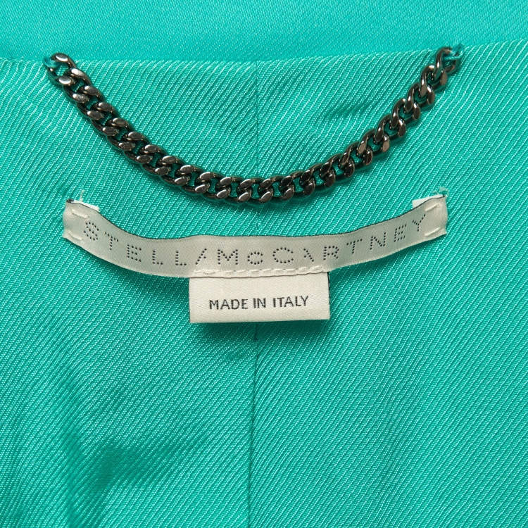 مملوكة مسبقًا Stella McCartney Blue Gabardine Single Breasted Blazer S