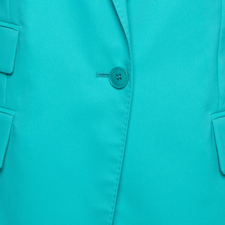 مملوكة مسبقًا Stella McCartney Blue Gabardine Single Breasted Blazer S