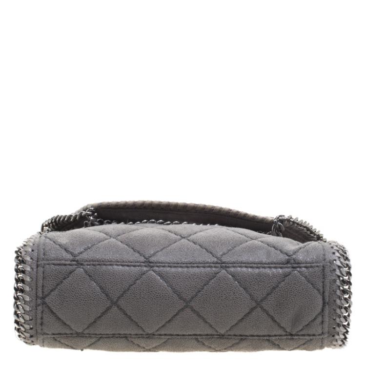 Pre Owned Stella McCartney Grey Faux Leather Falabella Crossbody Bag