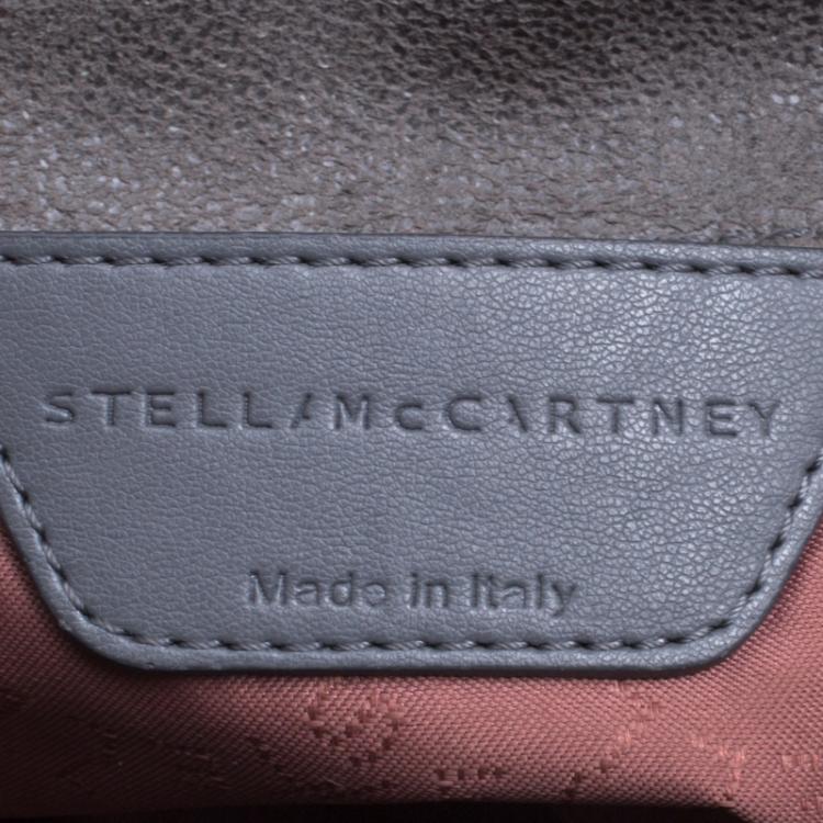 Pre Owned Stella McCartney Grey Faux Leather Falabella Crossbody Bag