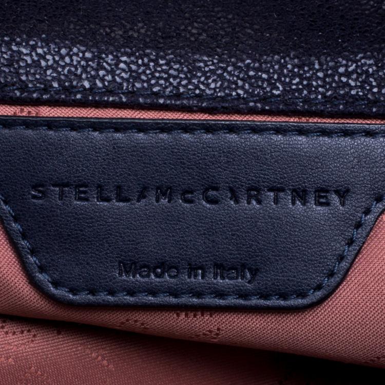 مملوكة مسبقًا Stella McCartney Navy Blue Faux Leather Falabella Shoulder Bag