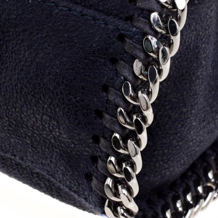 مملوكة مسبقًا Stella McCartney Navy Blue Faux Leather Falabella Shoulder Bag