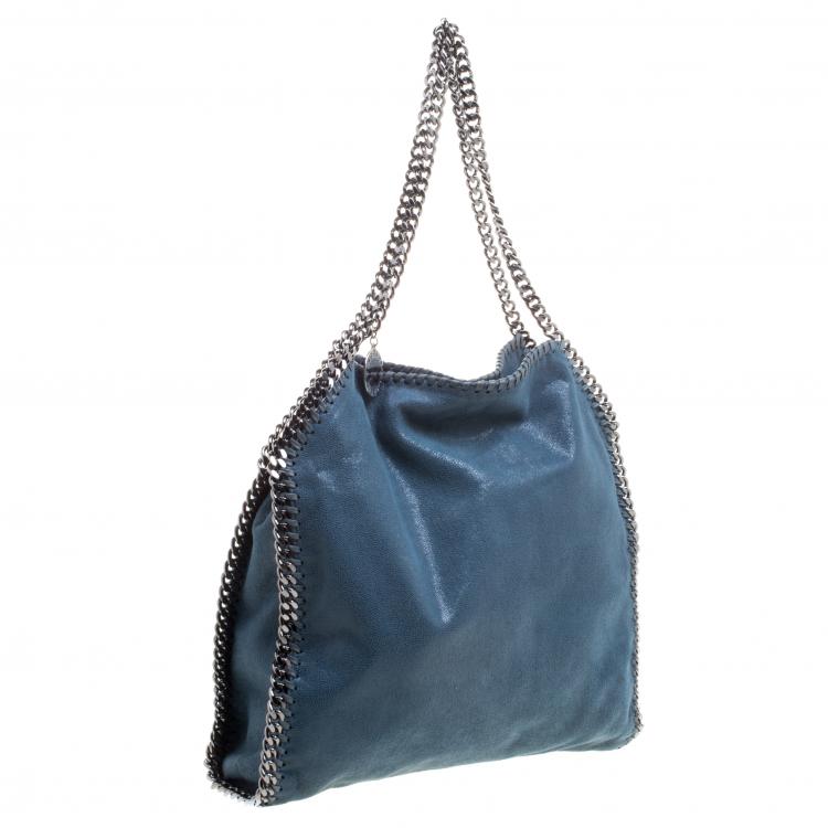 مملوكة مسبقًا Stella McCartney Blue Faux Leather Small Falabella Tote