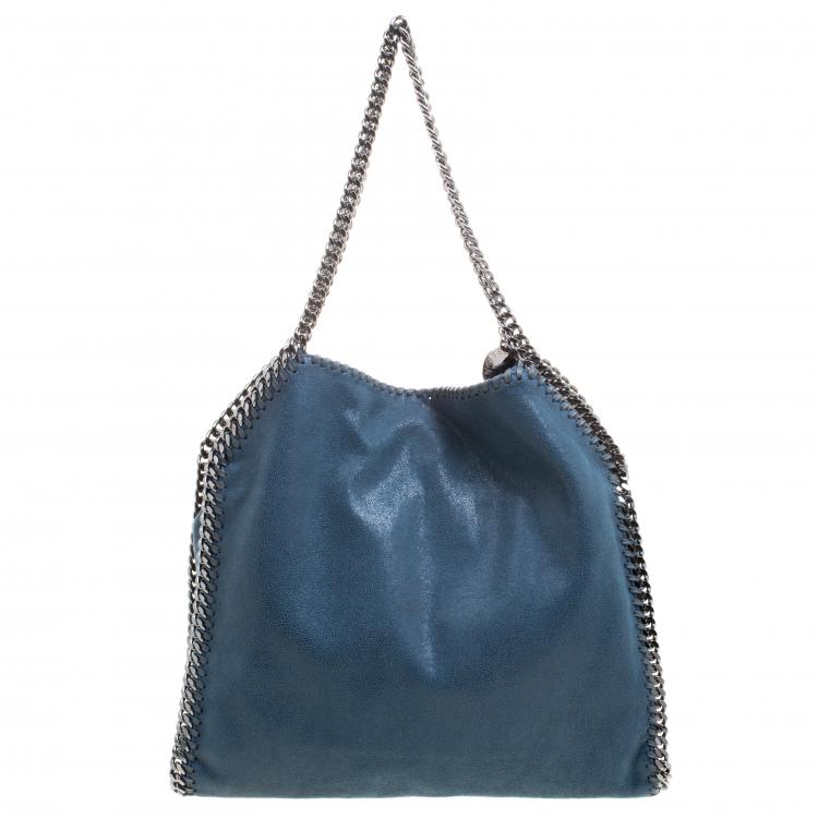 مملوكة مسبقًا Stella McCartney Blue Faux Leather Small Falabella Tote