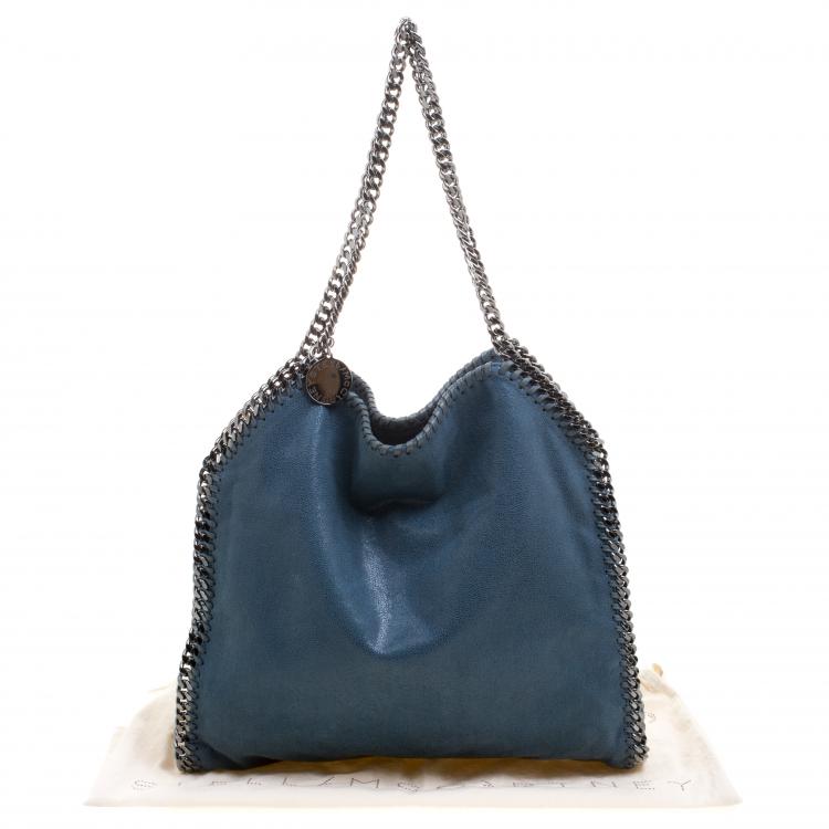 مملوكة مسبقًا Stella McCartney Blue Faux Leather Small Falabella Tote