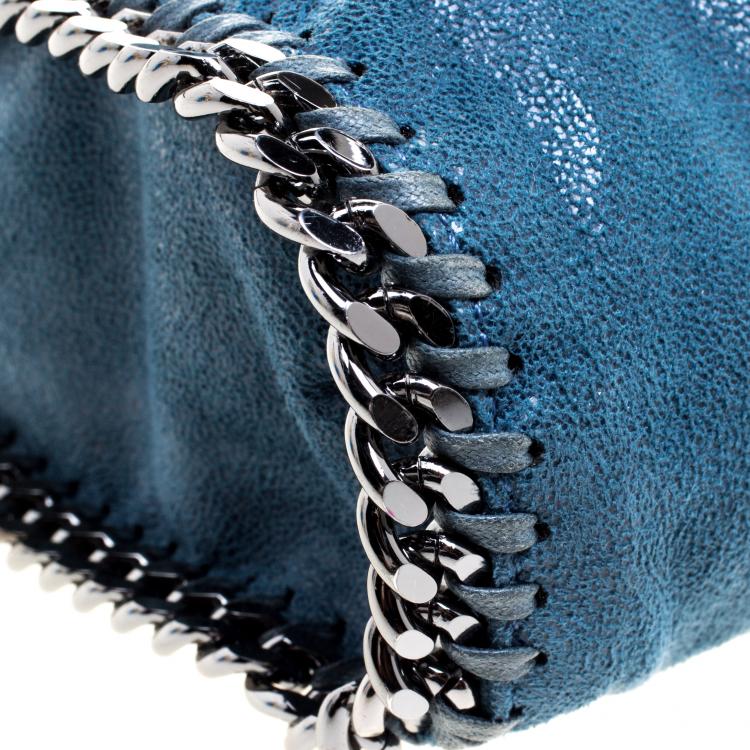 مملوكة مسبقًا Stella McCartney Blue Faux Leather Small Falabella Tote