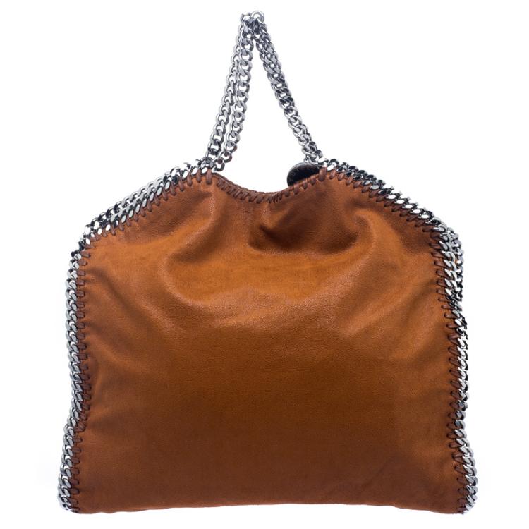 Pre Owned Stella McCartney Brown Faux Leather Falabella Tote