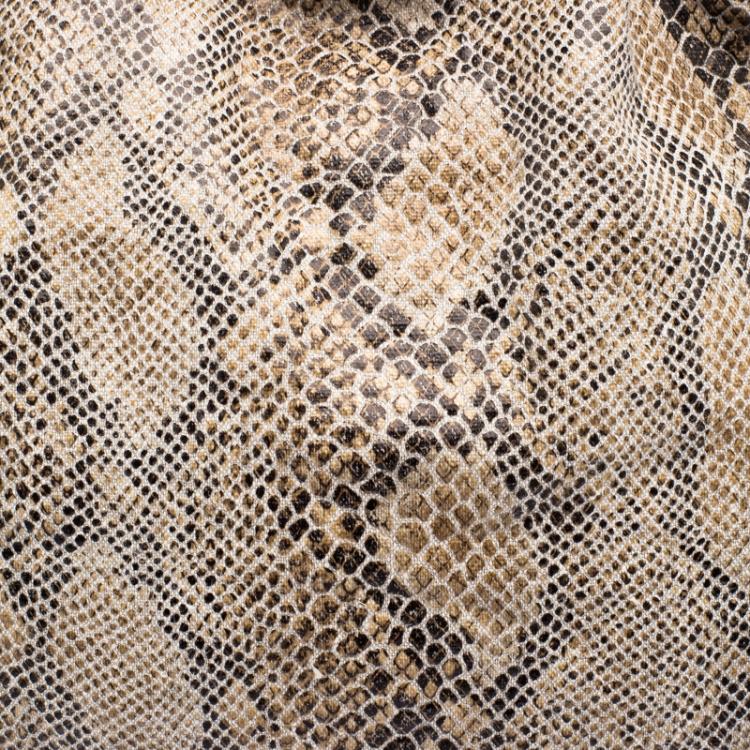 مملوكة مسبقًا Stella McCartney Beige Faux Python Small Falabella Tote