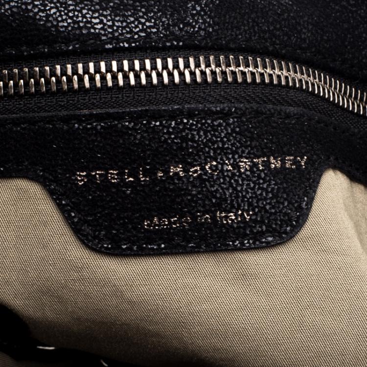 مملوكة مسبقًا Stella McCartney Black Faux Leather Large Falabella Tote