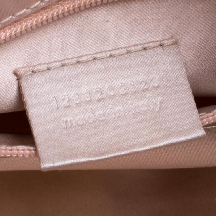 Pre Owned Stella McCartney Pink Faux Suede Pleated Shoulder Bag