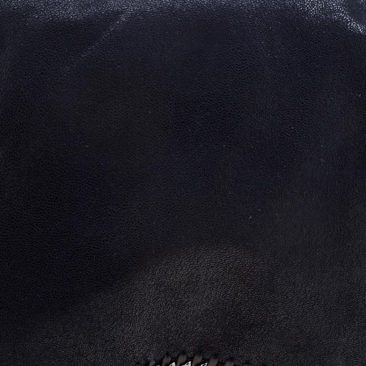 Pre Owned Stella McCartney Dark Blue Faux Leather Flap Shoulder Bag