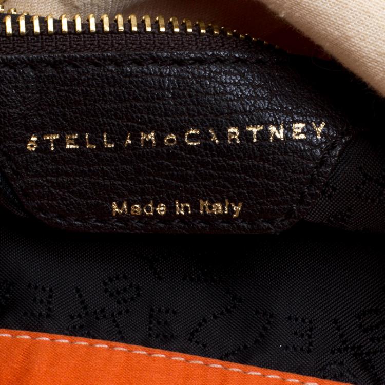 Pre Owned Stella McCartney Multicolor Striped Canvas Small Falabella Tote