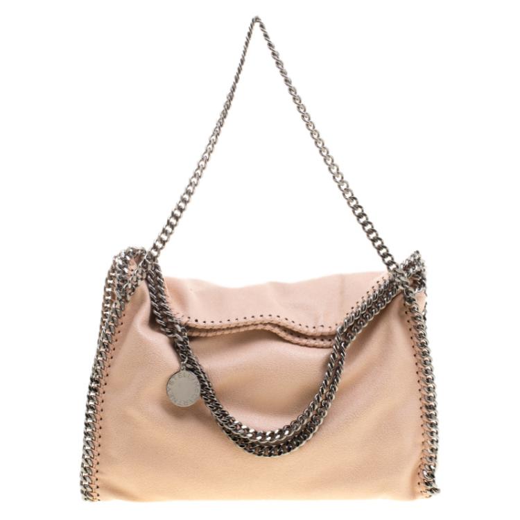 Pre Owned Stella McCartney Powder Pink Faux Leather Falabella Tote