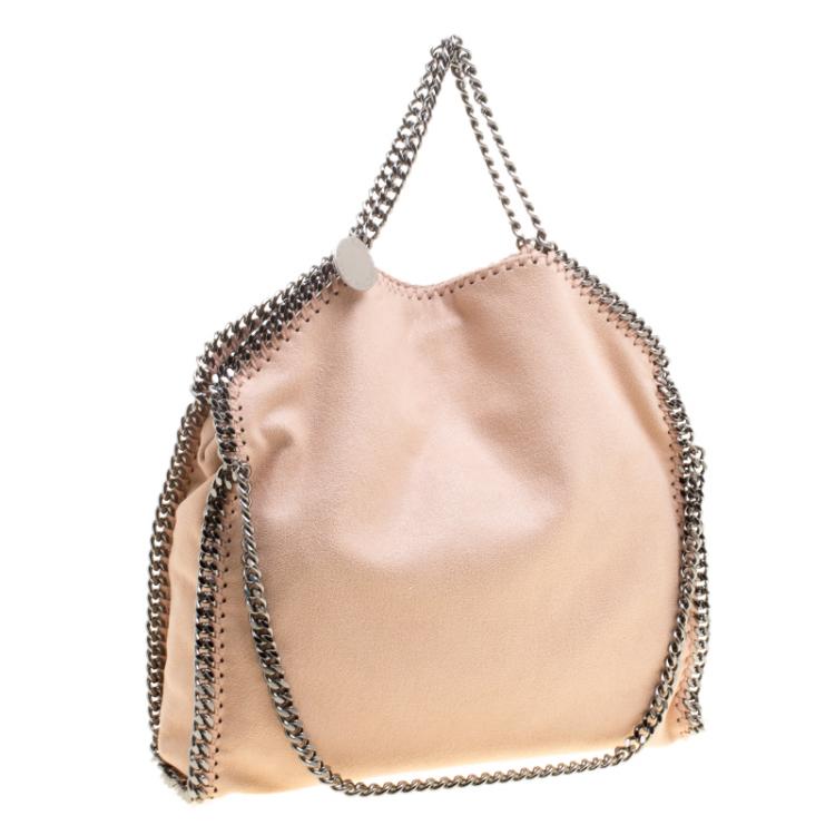 Pre Owned Stella McCartney Powder Pink Faux Leather Falabella Tote