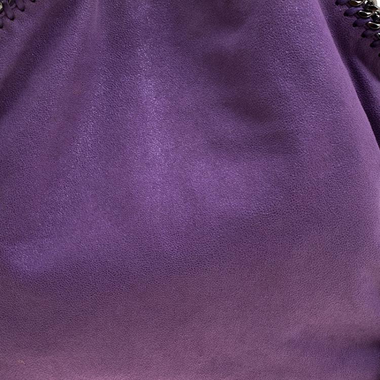 مملوكة مسبقًا Stella McCartney Purple Faux Leather Falabella Fold Over Tote