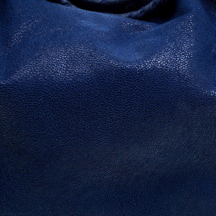 Pre Owned Stella McCartney Blue Faux Leather Falabella Hobo