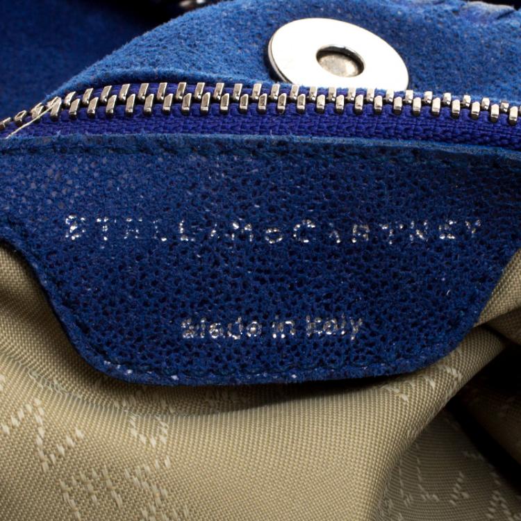 Pre Owned Stella McCartney Blue Faux Leather Falabella Hobo