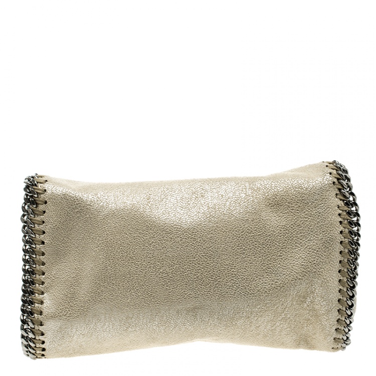 Pre Owned Stella McCartney Cream Leather Falabella Crossbody Bag