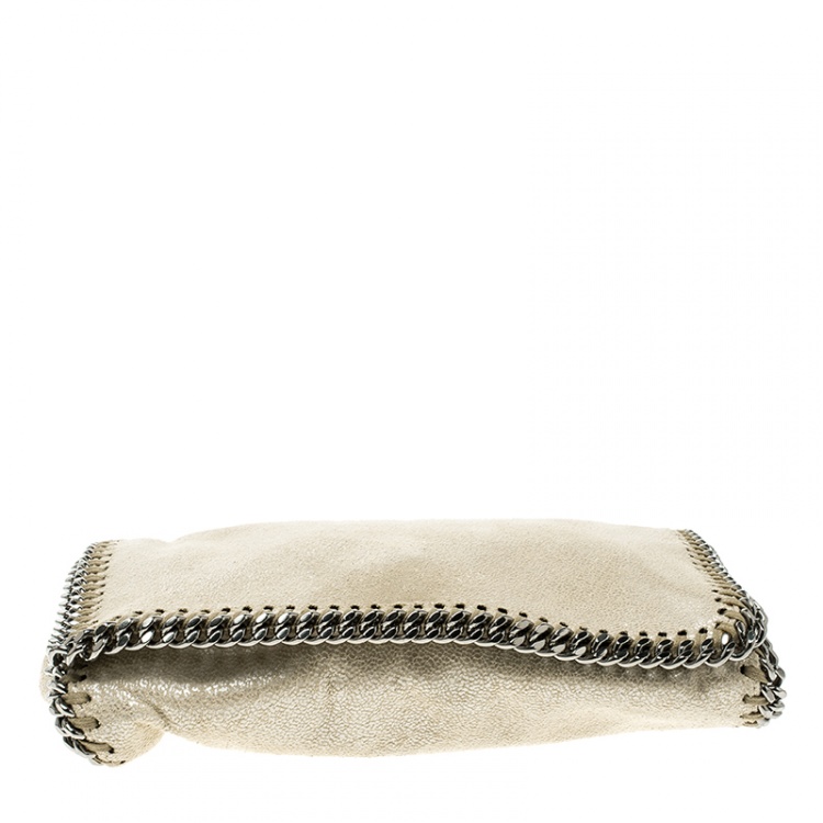 Pre Owned Stella McCartney Cream Leather Falabella Crossbody Bag