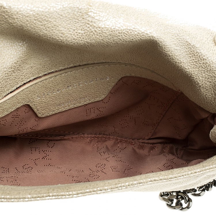 Pre Owned Stella McCartney Cream Leather Falabella Crossbody Bag