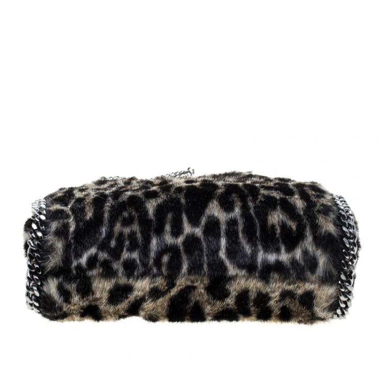 Pre Owned Stella McCartney Beige Faux Fur Mini Falabella Tote