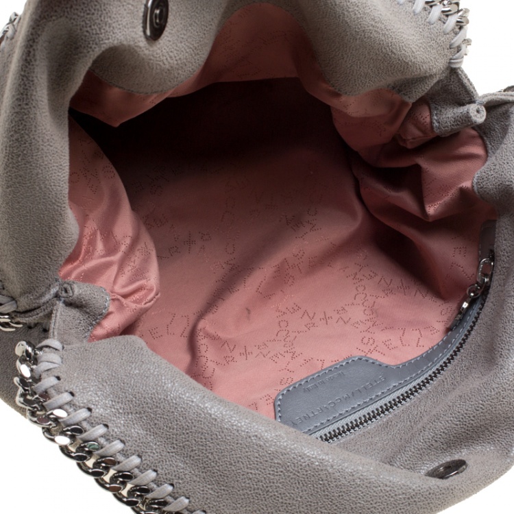 Pre Owned Stella McCartney Grey Faux Leather Small Falabella Tote