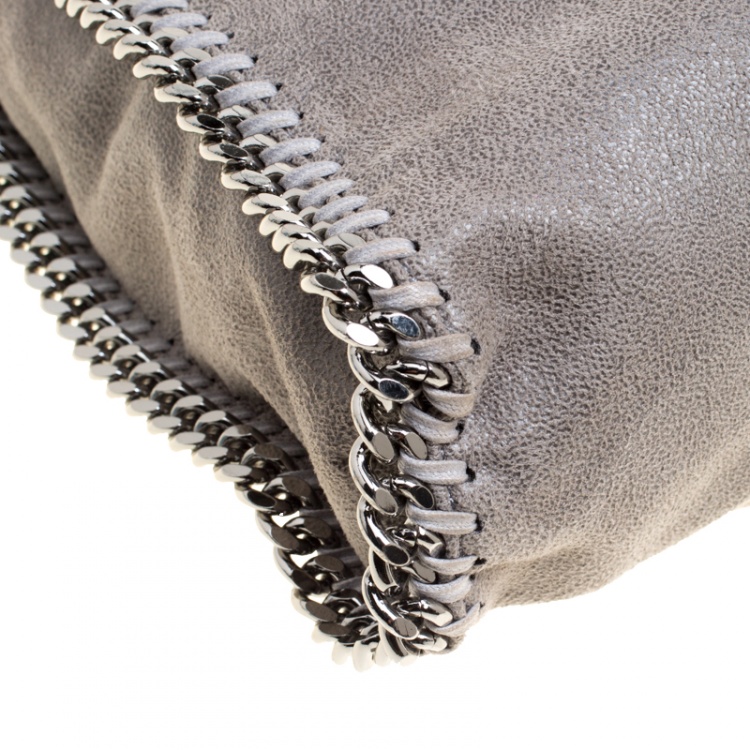 Pre Owned Stella McCartney Grey Faux Leather Small Falabella Tote