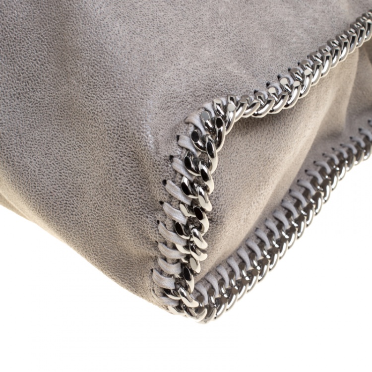 Pre Owned Stella McCartney Grey Faux Leather Small Falabella Tote
